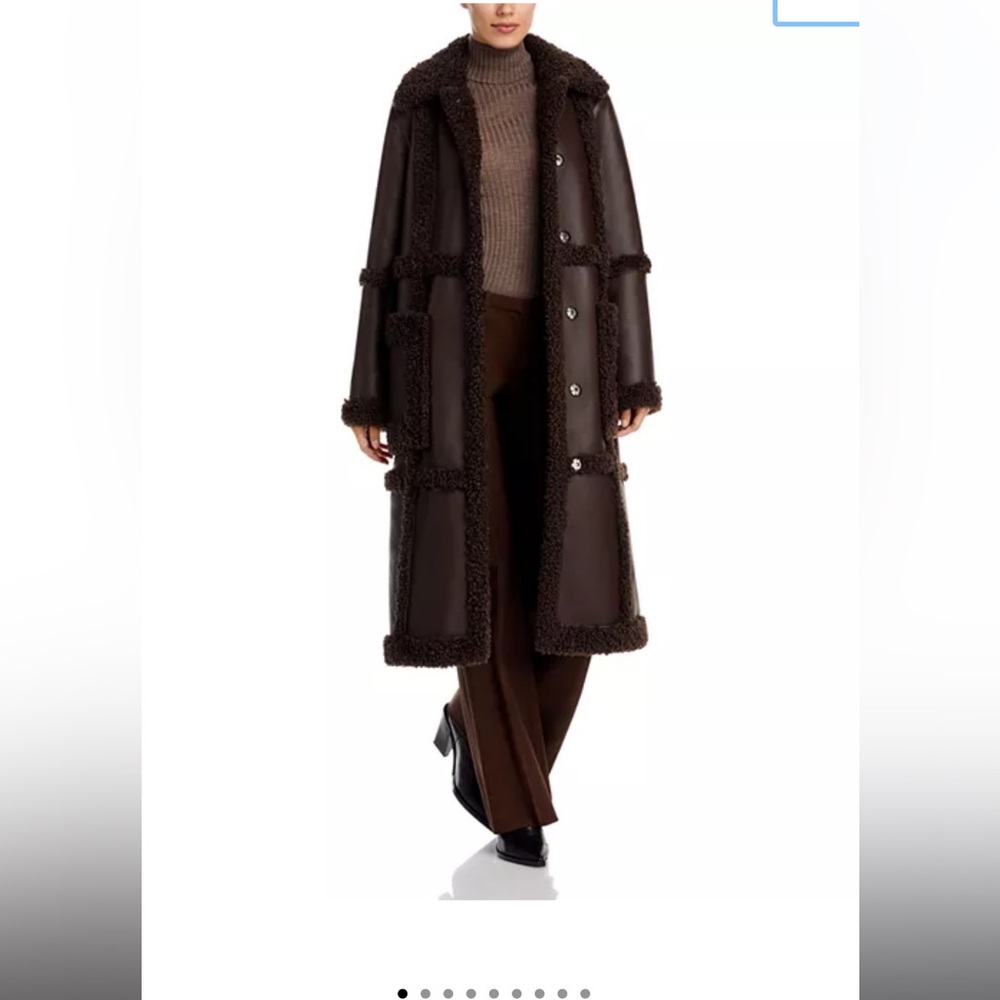 NWOT STAND STUDIO Patrice Faux Shearling Coat